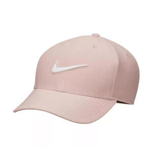 Nike FB5625 601 Unisex Dri-FIT Structured Swoosh Club Cap Hat Pink Size L/XL
